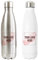 Print Maniacs Bulk Stainless Steel Thermal Water Bottle Vacuum Insulated Metal Water Bottle Cooperate Business Hot Cold Drinks Flask 500ml Custom Own Logo (Silver, 1)