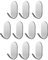 KAXIMON Ganchos de pared resistentes para colgar abrigos, paños de toalla y llaves, paquete de 10 unidades, de acero inoxidable