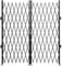 VEVOR Single Folding Security Gate, 6-1/2' H x 7-1/2' W Folding Door Gate, Steel Accordion Security Gate, Flexible Expanding Security Gate, 360° Rolling Barricade Gate, Scissor Gate/Door with Padloc