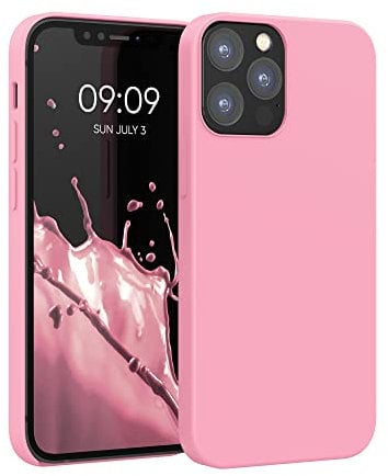 kwmobile Case Compatible with Apple iPhone 12 / iPhone 12 Pro Case - TPU Silicone Phone Cover with Soft Finish - Light Pink
