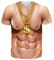 RAISEVERN Herren T Shirts Muskeln Männer Coole 3D Lustige Pseudomuskeln Druck T-Shirts Jungen JugendlicheParty Geschenk Bekleidung, XXL