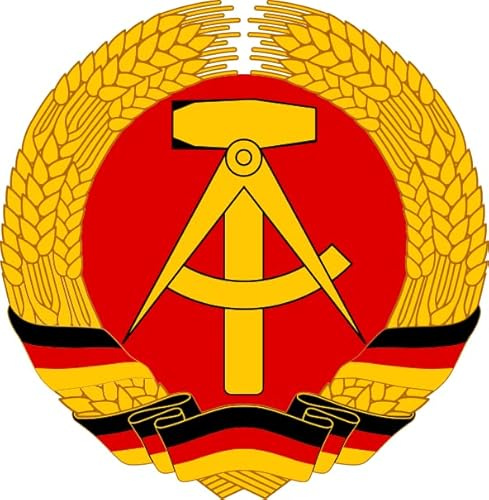 U24 Aufkleber DDR Wappen 10 x 10 cm Autoaufkleber Sticker Konturschnitt