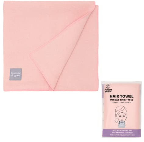 PROTECHT DRYPLUS Serviette à Cheveux en Microfibre - Rose