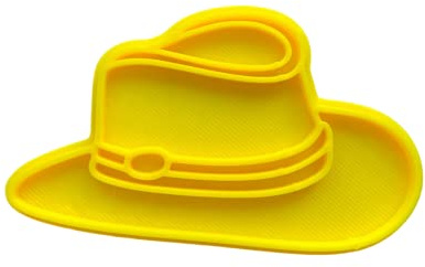 The Cookie Cutter Hub Ausstechform Aussie Hut, 10 cm, mit passender Prägung für Kekse, Kekse, Ton, Backdekoration