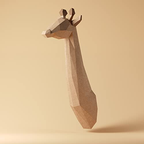 Yona DIY,Giraffe Papercraft Kit, papiermodell, 3D Origami Kit von Hand zusammenzubauen, Heimdekoration, Geschenk, Origami 3D, Papier Handwerk, Puzzle 3D,Wanddekoration