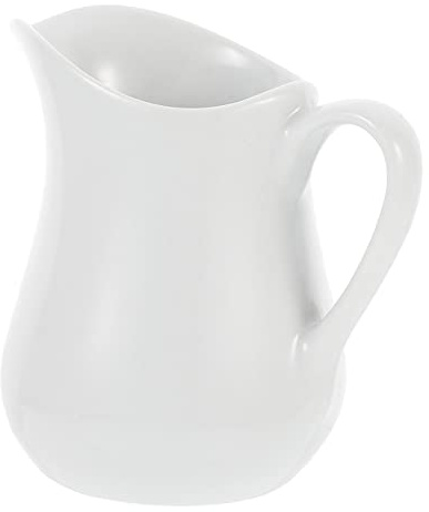 UPKOCH Keramik Milchbecher 3.15X2.95X2.36 Zoll Tragbares Milchkännchen Für Kaffee Latte Art Sahne Servieren Küchenzubehör