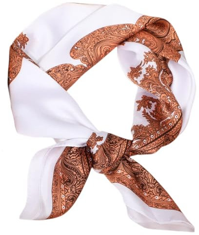 FAIRYGATE Seidentuch Haare Schlafen Schal Damen Motiv Halstuch Seidenschal Damen Elegant DA2207