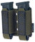 IDOGEAR custodia per caricatore di pistola Molle Magazine Pouch 9MM Doppia Stack Elastic Magazine Holster con Pannello di Loop Interno Laser-Cut Hardshell Mag Carrier (Ranger Green)