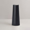 Hauteur 21.5 cm Vase Conique en Céramique Noir pour Pampas, Moderne Petit Vase Decoratif pour Centre de Table Deco - 21.5 cm, Noir