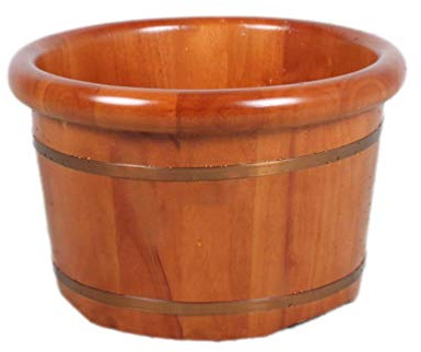 Vasca idromassaggio per pediluvio in legno, grande vasca idromassaggio per piedi e gambe per adulti, spa per massaggio ai piedi per casa, pediluvio rilassante pedicure, sauna secchio in legno benefica