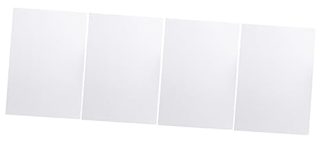 NUOBESTY Augenschutzpapier Weißes Papier für Schüler Einschulung Deko | Blanko, Selbstgemacht, Praktische Form, für Kinder und Lernende, 4 Stück Pack, Weißes Papier, Kompakt