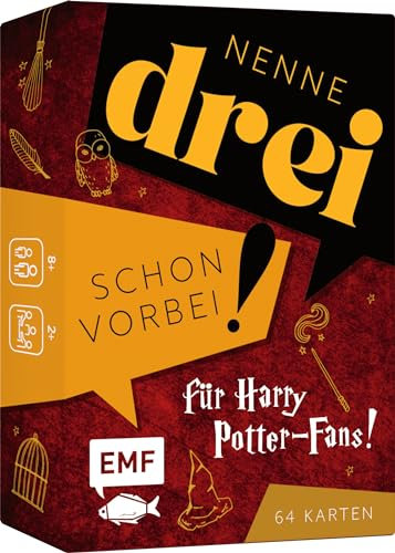 Edition Michael Fischer Kartenspiel: Nenne DREI – Schon vorbei! ... für Harry Potter-Fans!, Das Rasante Wortspiel mit Über 120 Magischen Kategorien Ab 10 Jahren
