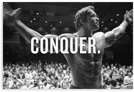 MNYUEQIN Arnold Schwarzenegger Poster Bodybuilding Leinwand Poster Schlafzimmer Dekoration Landschaft Büro Raumdekoration Geschenk Unframe: 12x18inch(30x45cm)