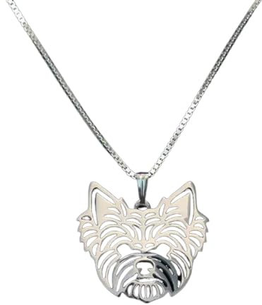 KUUTYB necklace Women's Yorkshire Terrier Pendant Necklaces Lovers' Dog Necklaces Gift