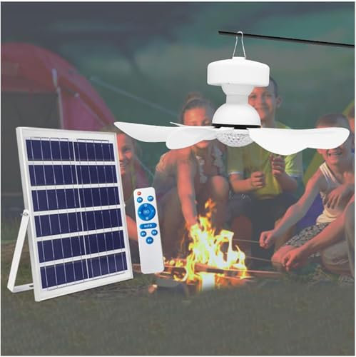 Ventiladores solares Lucha de Tres Colores Ventilador de Techo Desmontable Ajustable diseño portátil al Aire Libre Ventilador Solar Ub con Control Remoto Picnic al Aire Libre Mesa de Camping