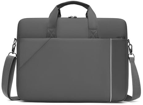 Zktfyshk Sac à main tendance, élégant pour ordinateur portable, carnets, sac à main pour les professionnels et les étudiants, transportez-le à votre façon, gris, 29*5*40cm