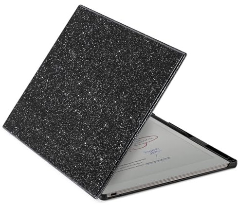 CoBak Case for reMarkable Paper Pro Color Tablet - Auto Sleep/Wake Hard Back Shell Protective Book Folio Cover with Built-in Pen Holder and Nibs Holder - for 11.8 2024 Released, Milky Way