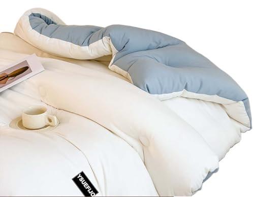 YSUEFIJO Energiespardecke Bettdecke, 100% Baumwolle Bettdecke, Extra Dicke & Schwere Wintertimebettdecke, Atmungsaktiv und Waschbar Steppbettdecke, Schlafbettdecke Warm, für alle Jahreszeiten