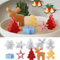 Silikonformen Gießformen, 5 Stück Silikonform Weihnachten, Sterne Silikonform Weihnachten, Silikonform Weihnachten Elch Schneeflocke für DIY Backformen Werkzeuge, Weihnachten Heimdekoration
