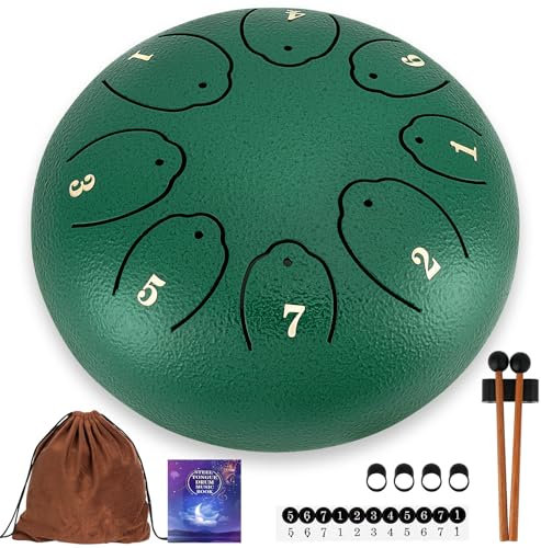 Stahlzungentrommel Regentrommel Zungentrommel 6 Zoll 8 Ton D-Dur Handpan Instrument Percussion Meditation Yoga Sound Healing Indoor Outdoor Tragbare Mini Zungentrommeln