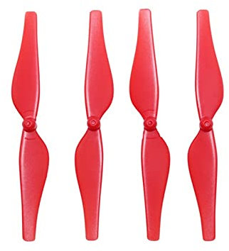 MKVAXR 4 STÜCKE Fernbedienung Propeller Spielzeug Teile Bunte Propeller Klinge Zubehör Teile, for DJI, Tello Drone Drohnen-Propeller-Set(Red)