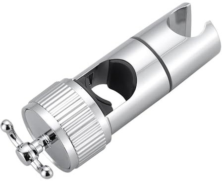 Supporto universale per doccia, in ABS + cromato, senza foratura, girevole a 360°, per asta doccia da 16 – 28 mm