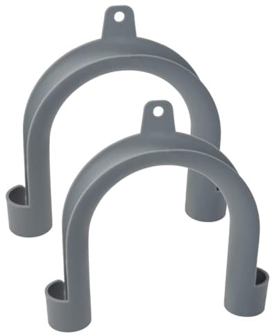 di sostegno a forma di U | Gancio per tubo lavatrice a forma di U - Curve di montaggio universali | Ganci per tubi durevoli con foro flessibile Slot flessibile Gancio a U semplice | Supporti per
