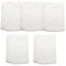 Lot de 5 gants de toilette réutilisables en microfibre pour le visage - Texture douce - Pour les voyages