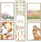 ag.art deco® Ostern Poster Set mit Holz Rahmen | Hase Ente Frühling Ostereier Grün Pastelltöne Stilvolle Illustrationen | Bilder Set für Küche, Wohnzimmer, Büro