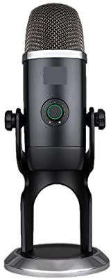 Msuiiixcccc Omnidirectional Cardioid USB Microphone White Black