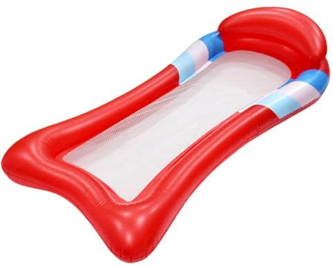 Lit flottant gonflable - Piscine de lit de bronzage - Pliable - Pour adulte - Avec filet - Pour bain de soleil - Accessoire de bronzage confortable