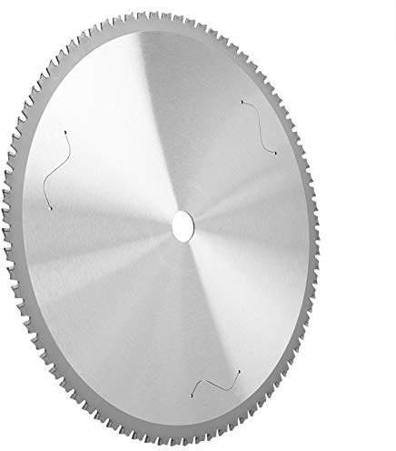 Disco de Sierra Circular 80T 355mm x 25.4mm, Hoja de Corte de Metal para Acero, Hierro, Aluminio, Compatible con Sierra de Inglete, Mesa y Radiales