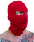 PGWEAR Sturmhaube Streifen und Einfarbig in Schwarz Weiß Rot Blau Gelb Grün Camo I Maske Balaclava I Ultras Ski Hooligans Paintball (rot)