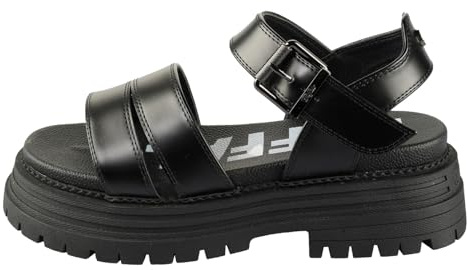 Buffalo Damen Schuhe Sandalette Lennox TS Sandal, Farbe:Schwarz, Schuhgröße:EUR 37, Artikel:16022741-black