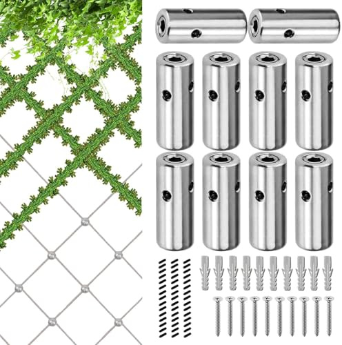 Trellis Kit, Edelstahl Wand Spalier System, Drahtgitter Mit Expansionsankern, Zylindrische Hubs, Tragbare Spalier Set Vertikale Wand
