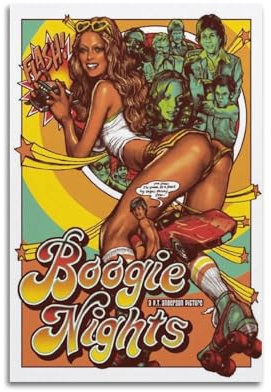UHHYFVN Boogie Nights Filmposter, dekoratives Gemälde, Leinwand, Wandposter und Kunstdruck, moderne Familienschlafzimmer-Dekoration, Poster, 30 x 45 cm