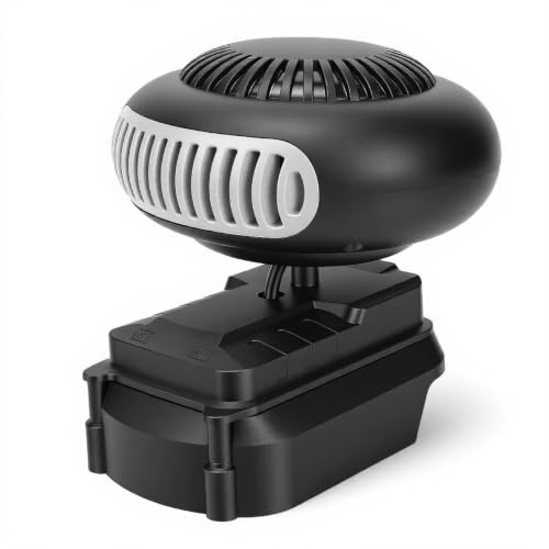 Jelquix Portable Car Heater, 170W Desk Heater, Electric with 2 Temp Settings, USB Ports, Ideal for Car Windshield Home Tent Defrost Defog