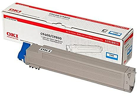 OKI 42918915 C9600, C9650, C9800, C9850 Tonerkartusche 15.000 Seiten, cyan