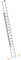 Layher 1037016 Seilzugleiter Topic, Aluminiumleiter 2x16 Sprossen, zweiteilig, ausziehbar, Länge 8.20 m