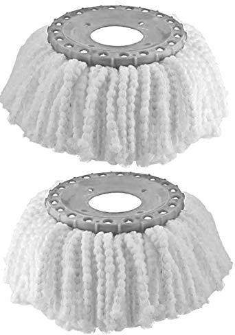 2 Têtes Recharges Pour balai Essoreur Easy Mop Et Magic Mop 360 Microfibres