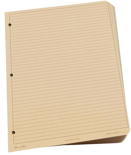 Rite in the Rain 982T-MX wetterfestes Papier für lose Blätter, 21,6 x 27,9 cm, 32# Hellbraun, Universal-Muster, 100 Blatt