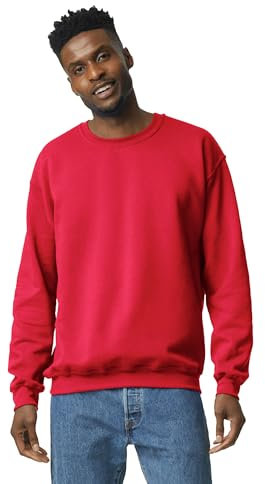 Gildan Herren Sweatshirt, Rot, L