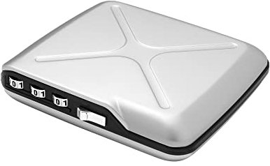 Aluminium geldbörse mit zahlenschloss, der Taschen Safe, RFID Schutz gegen betrug und entmagnetisierung, sicherer kartenhalter, Modell Code Wallet