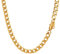 PROSTEEL Herren Halskette Edelstahl Panzerkette 6mm Breite schwer Glieder Link Gliederkette Herren Hip-Hop Kette, 66CM lang, Gold