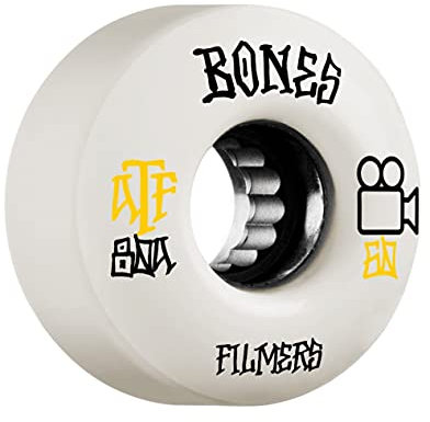 Bones Wheels ATF Filmers Skateboard-Räder, 56 mm, 80 A