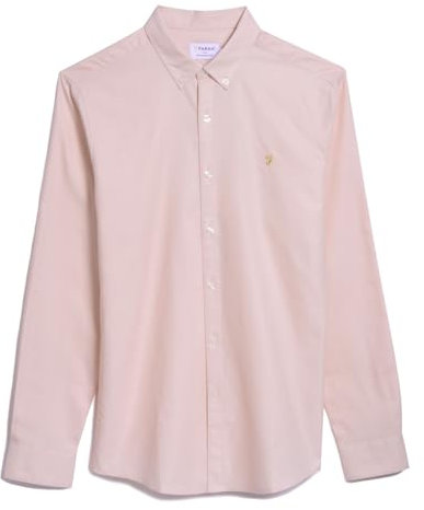 Farah Mens Long Sleeve Shirt Pink M