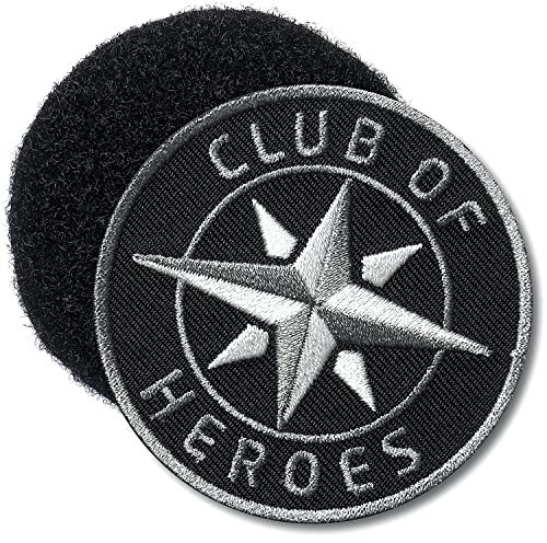 Klett Patch gestickte mit Kompass Motiv 62 mm/Klett-Patches, Outdoor Trekking Abzeichen mit KlettVerbindung Erwachsene/für Wechsel an Rucksack Jacke Kleidung Cap (Klett-Patch)