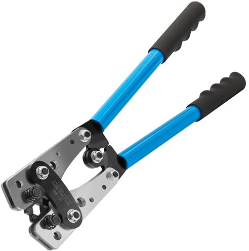 Herramienta de Prensado de Cable Crimpadora Terminales Electricos Grimpadora de Terminales de Cable de Batería 6-50 mm² Prensa de Cables para Batería Resistente