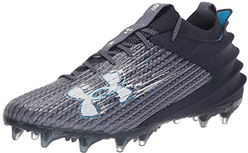 Under Armour Herren Blur Smoke 2.0 Molded Cleat Fu ballschuh, (400) Midnight Navy/Midnight Navy/White, 42.5 EU