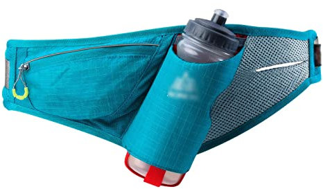 MYSUNBAR Belt Bag for Water Bottle, Running Belt with Drinking Bottle, Hydration Belt for Mobile Phone Running Jogging Women Men